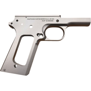 Nighthawk Custom 1911 9mm Commander Frame 25 LPI Checkered with .250 Beavertail Stainless