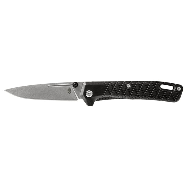 Gerber Zilch Folding Drop Point Knife, Black - 30-001878