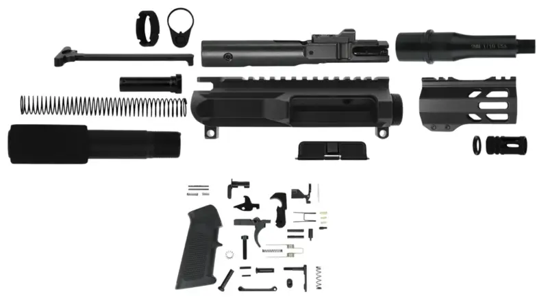 TacFire AR Build Kit 9mm Luger 4.50" Barrel Black for AR Platform