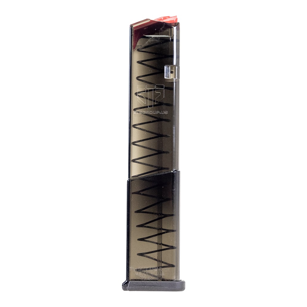 ETS Glock 9mm 19rd Magazine, Carbon Smoke - SMK-GLK-43X-19