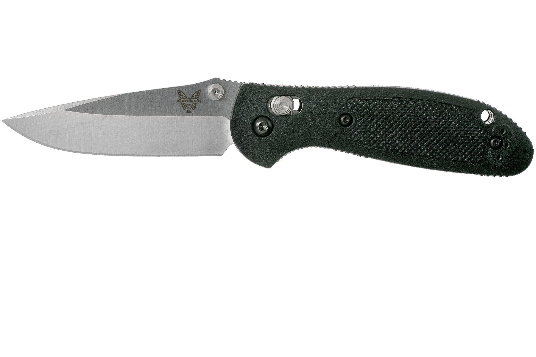 Benchmade Mini Griptilian 2.91" Drop Point Folding Knife, Satin - 556-S30V