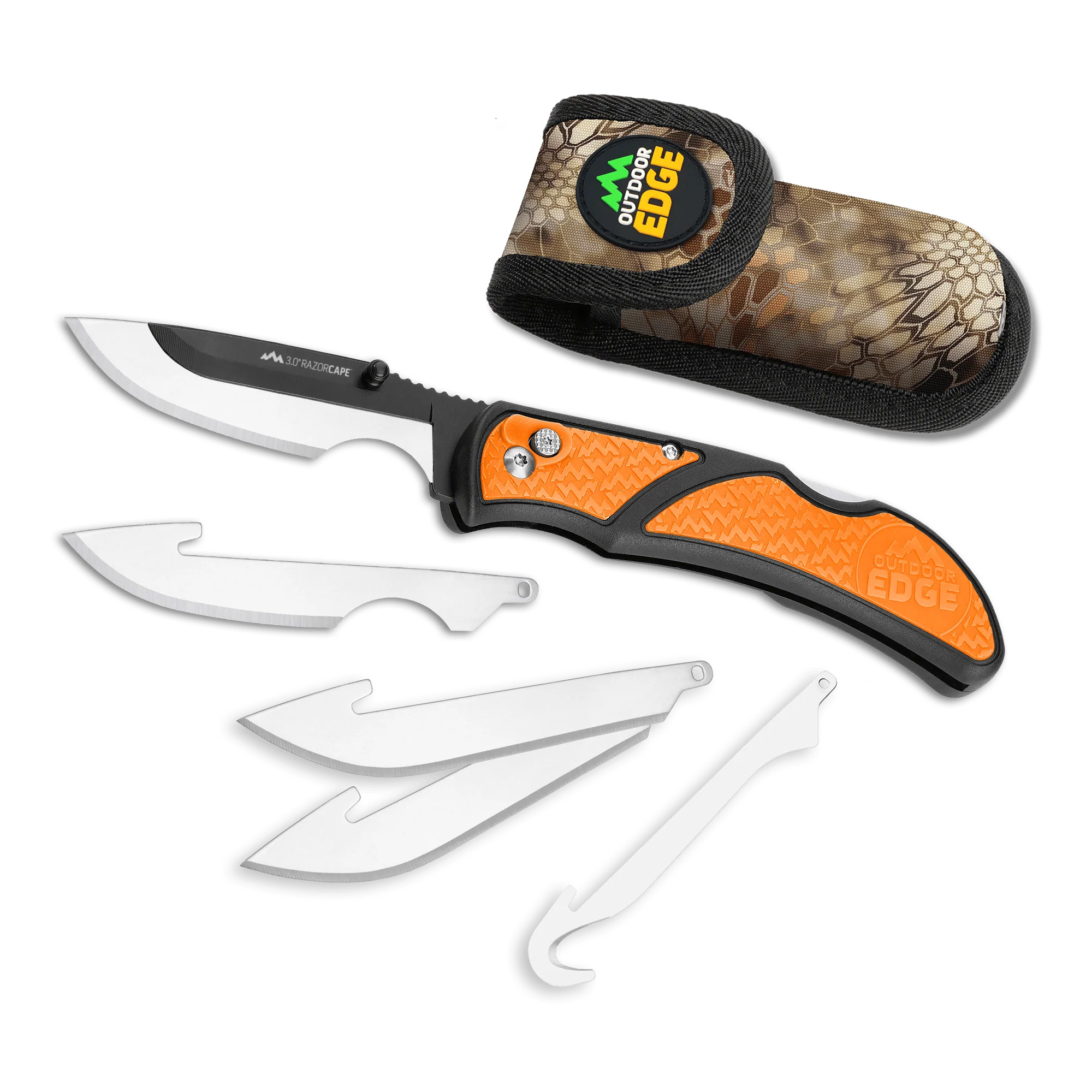 Outdoor Edge Razorcape 7.1" Knife, Black - RCB3010C