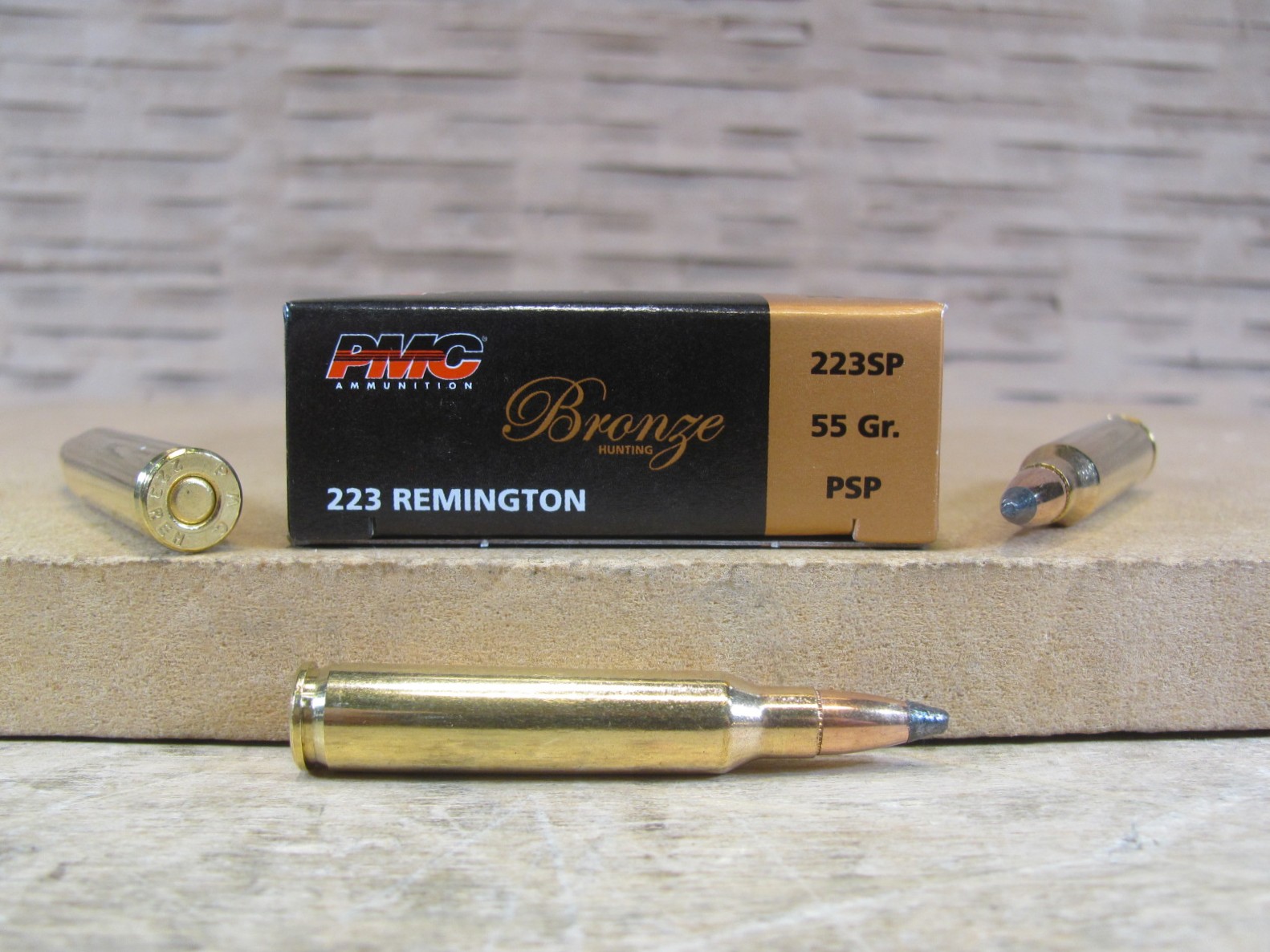 20 Round Box – 223 Rem PMC Bronze 55 Grain Soft Point Hunting Ammo – 223SP