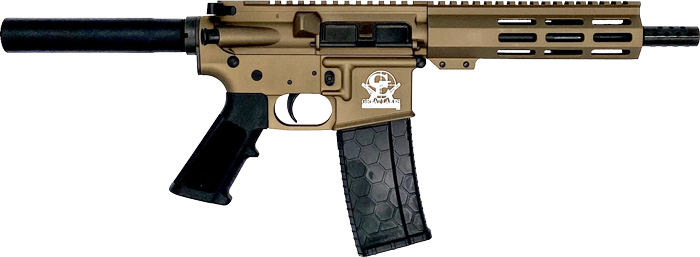 GLFA AR15 Pistol .223 Wylde 7.5" Barrel Bronze
