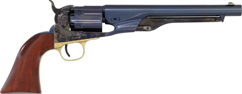 CIMARRON 1860 ARMY FLUTED 8" - 44 CAL CHARCOAL BLUED WALNUT