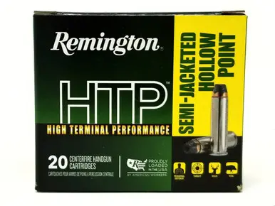 Remington 357 Mag Ammunition HTP High Terminal Performance RTP357M10A 180 Grain Semi-Jacketed Hollow Point 20 Rounds