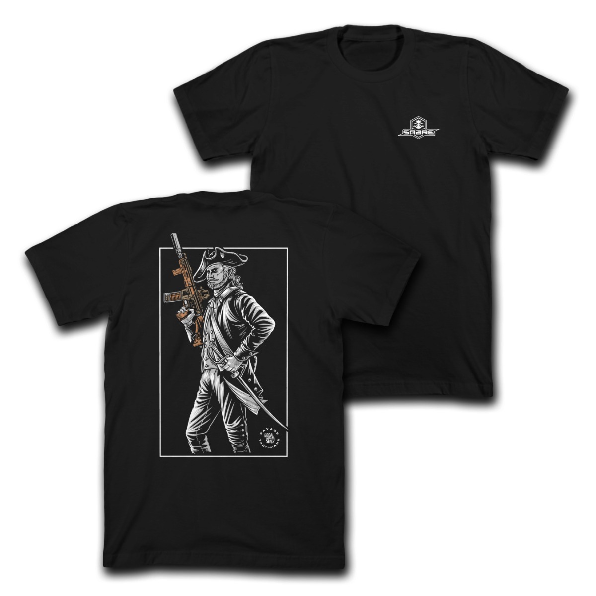 PSA Sabre T-Shirt, Black - Medium