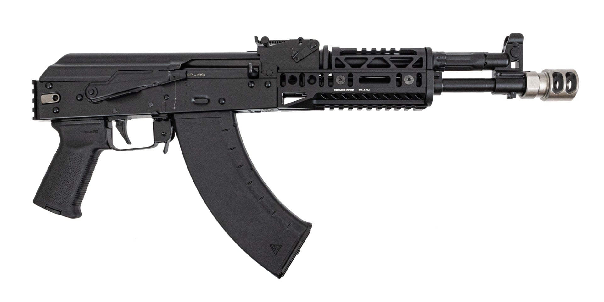 PSA AK-104 GF5 Pistol w/ SA-19 & SA-10U Handguard, SA-2 Muzzle Brake