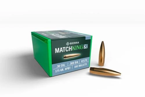 SIERRA BULLETS .30 CAL .308 - 175GR HP-BT MATCHKING X 100CT