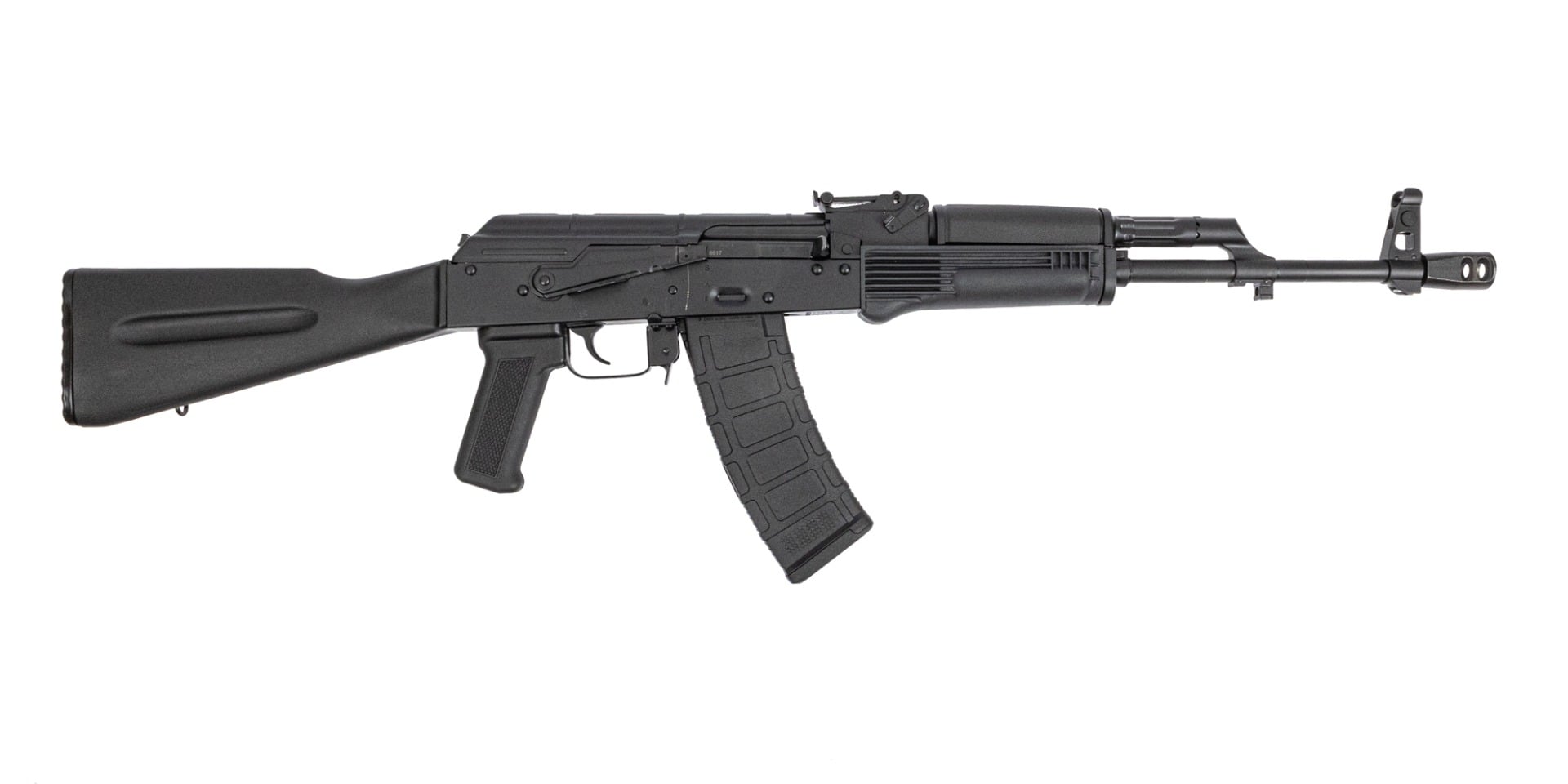 PSAK-74AKM Classic Polymer Rifle with Toolcraft Trunnion, Bolt, and Carrier, Black