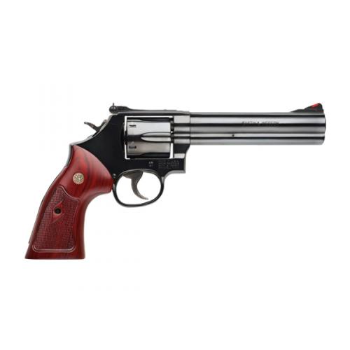 SMITH AND WESSON 586 357MAG 6″ BL/WD AS 6RD - No Credit Card Fees - Free Shipping