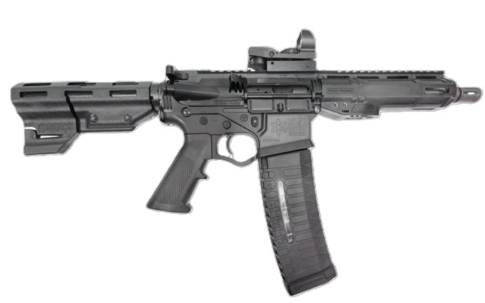 ATI Alpha 7.5" 5.56 60rd AR Pistol Black with Duosight Optic - ATIGAX5567ML60TBD
