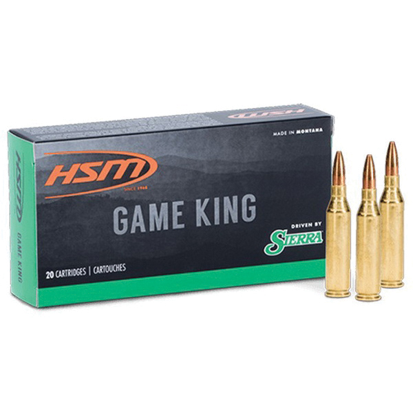 HSM Ammunition GameKing .300 WSM 150 gr BT 20rds