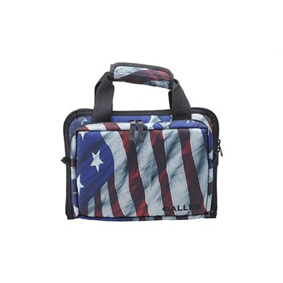 Allen Victory Duplex Double Handgun Case, Endura Fabric w/ American Flag Finish - 7609