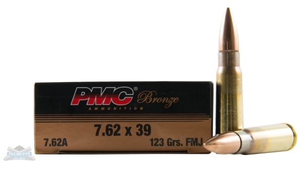 PMC Bronze 7.62x39 Ammo 123 Grain FMJ 20rds - 7.62A
