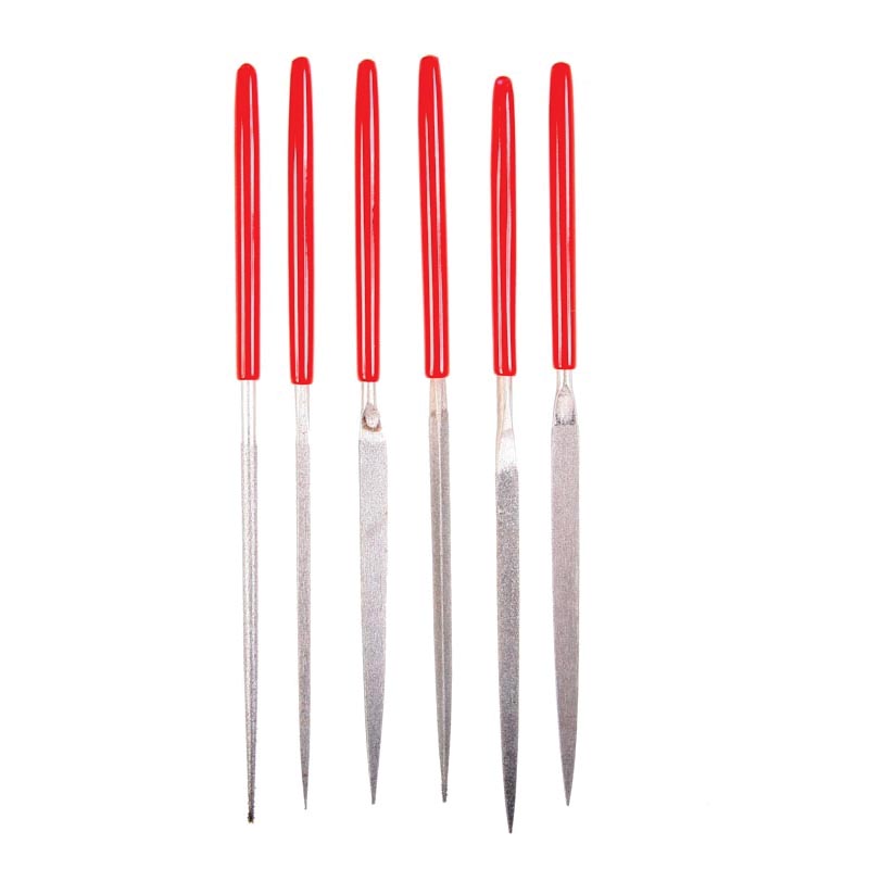 EZE-LAP Diamond Model 600 5.50" 600 Grit Fine Diamond Needle File Set