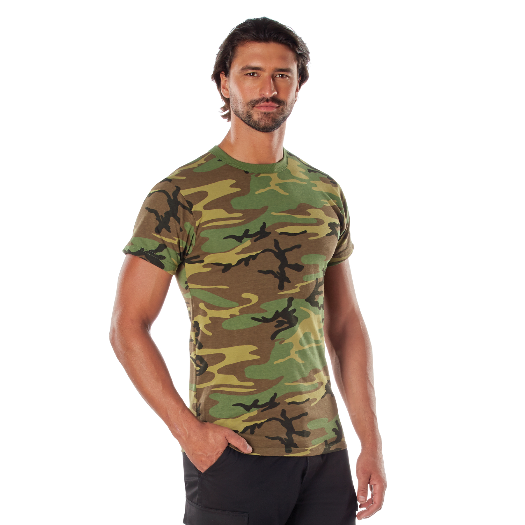 Rothco Heavyweight Camo T-Shirt - Medium