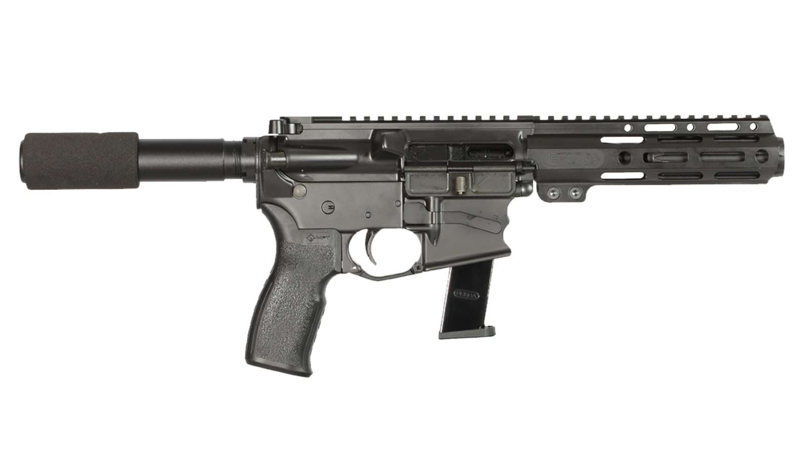 Bersa AR9 HGA 9mm Semi-Auto Pistol, Matte Black, 4" Barrel