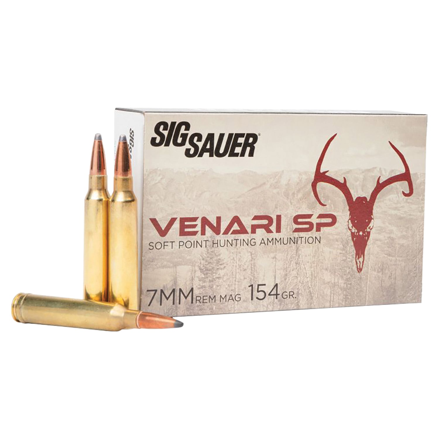 Sig Sauer Venari 7mm Remington Magnum 154 gr Ammo SP - 20rds - V7MMSP15420