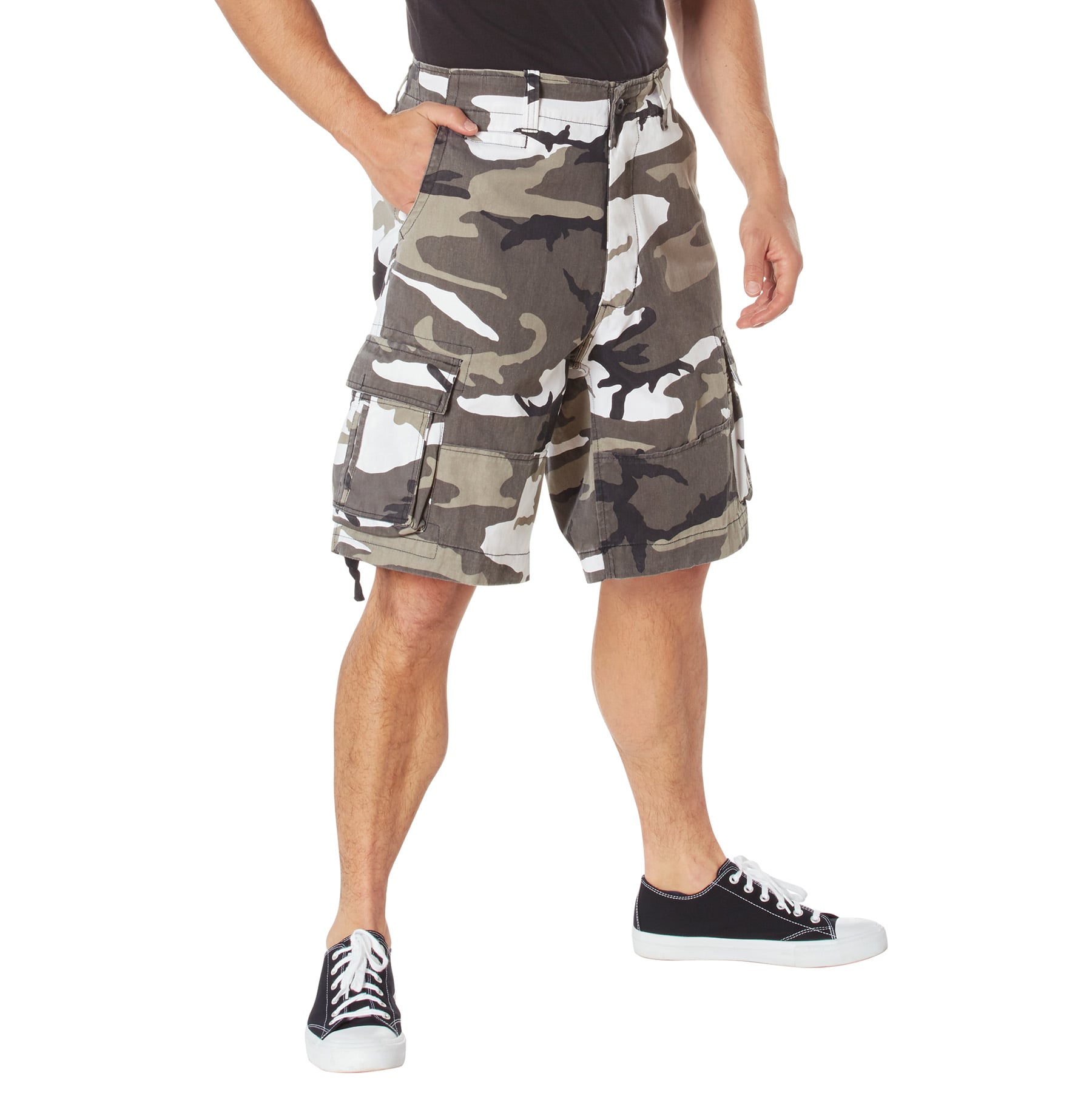 Rothco Vintage Utility Cargo Shorts - City Camo, Large