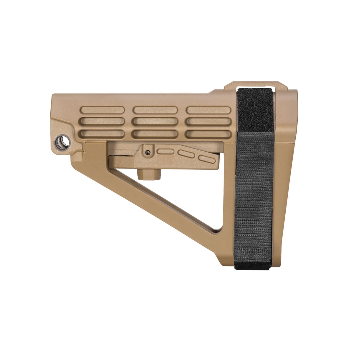 SB Tactical SBA4 5-Position Adjustable Pistol Stabilizing Brace Flat Dark Earth - For Maximum Control and Comfort - SBA4X02SB