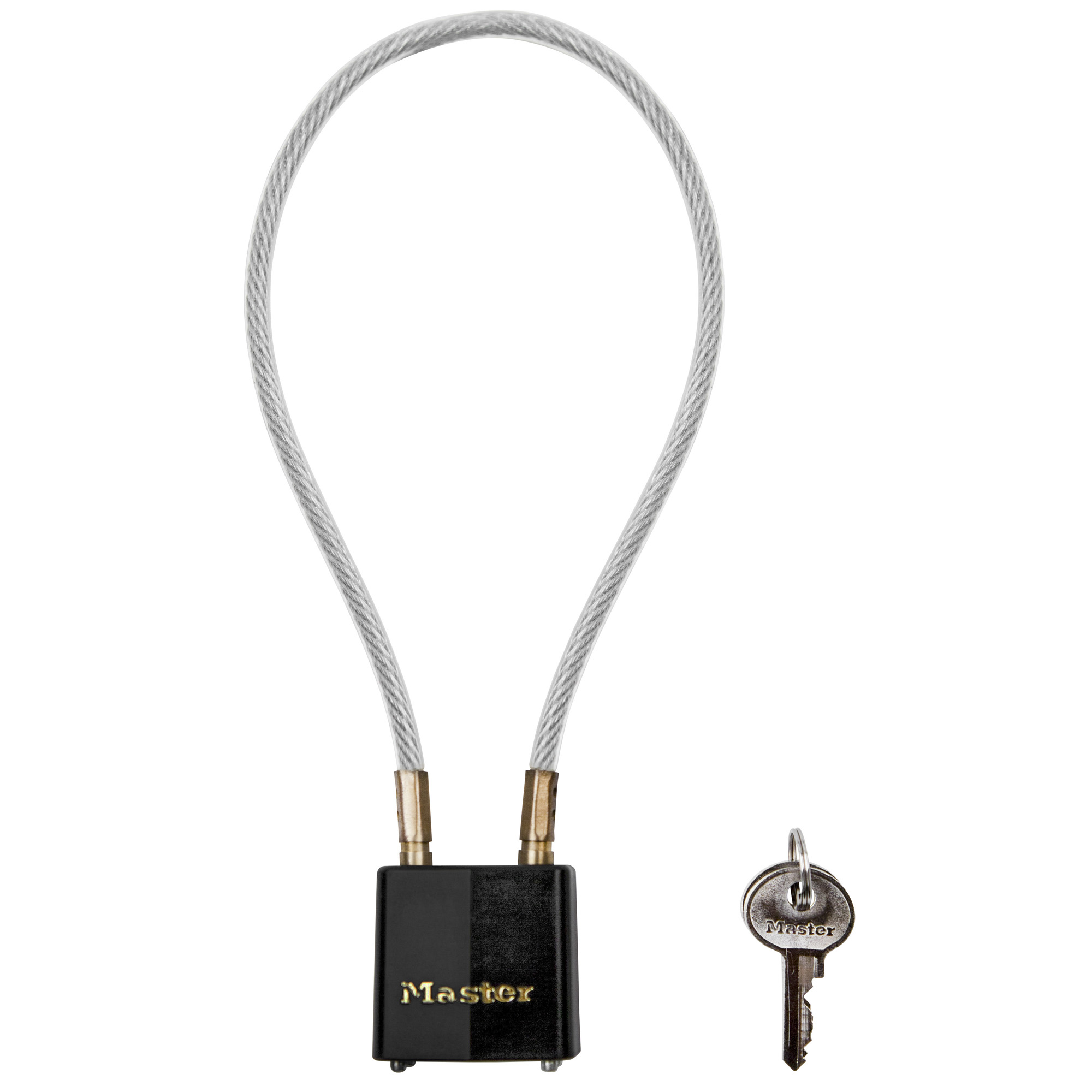 Master Lock Cable Gun Lock, 14", Black - 99KADSPT