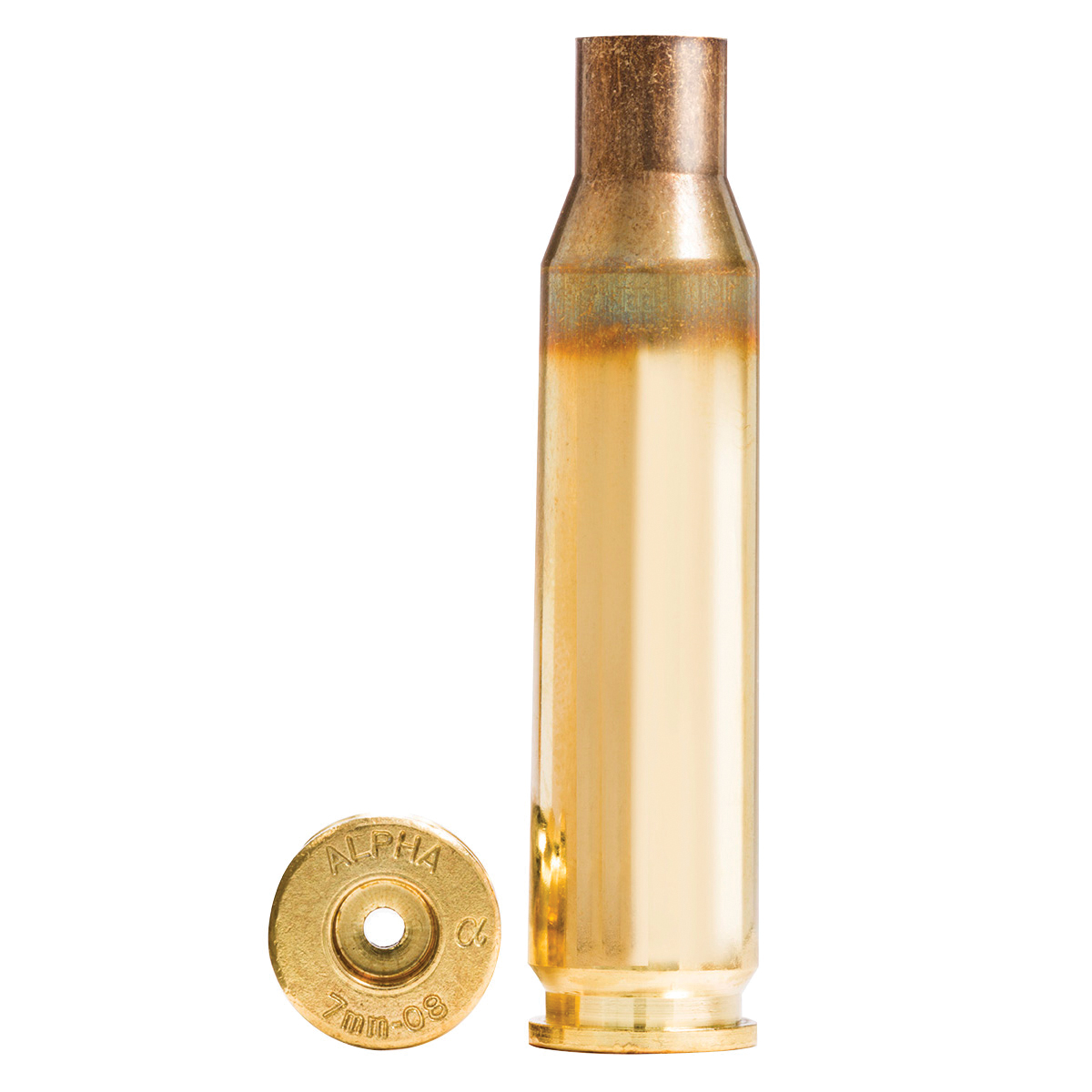 Alpha Munitions 7mm-08 Remington Large Rifle Unprimed Brass Cartridge Case, 100rds