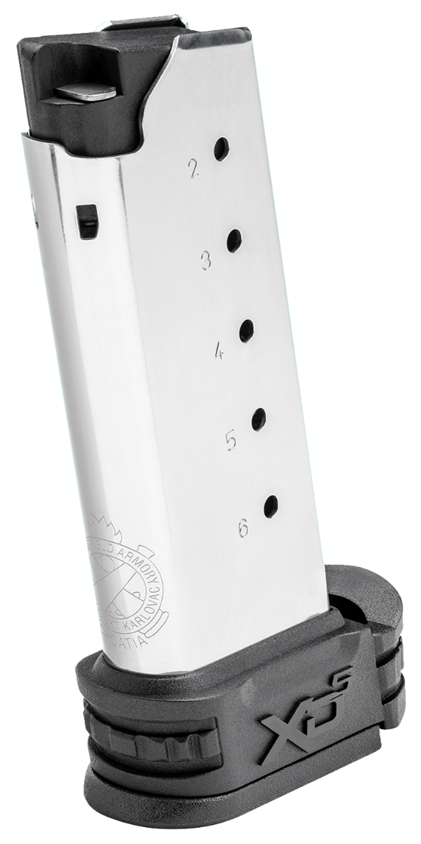 Springfield Armory XDS Magazine 45 ACP 6rd, Stainless/Black - XDS5006