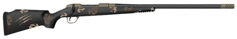 Fierce Firearms FCRG7MMBC20BS Carbon Rage 7mm BC 3+1 20" Black Cerakote Carbon Fiber Barrel, Black Cerakote Drilled Tapped Stainless Steel Receiver, Carbon Fiber Stock