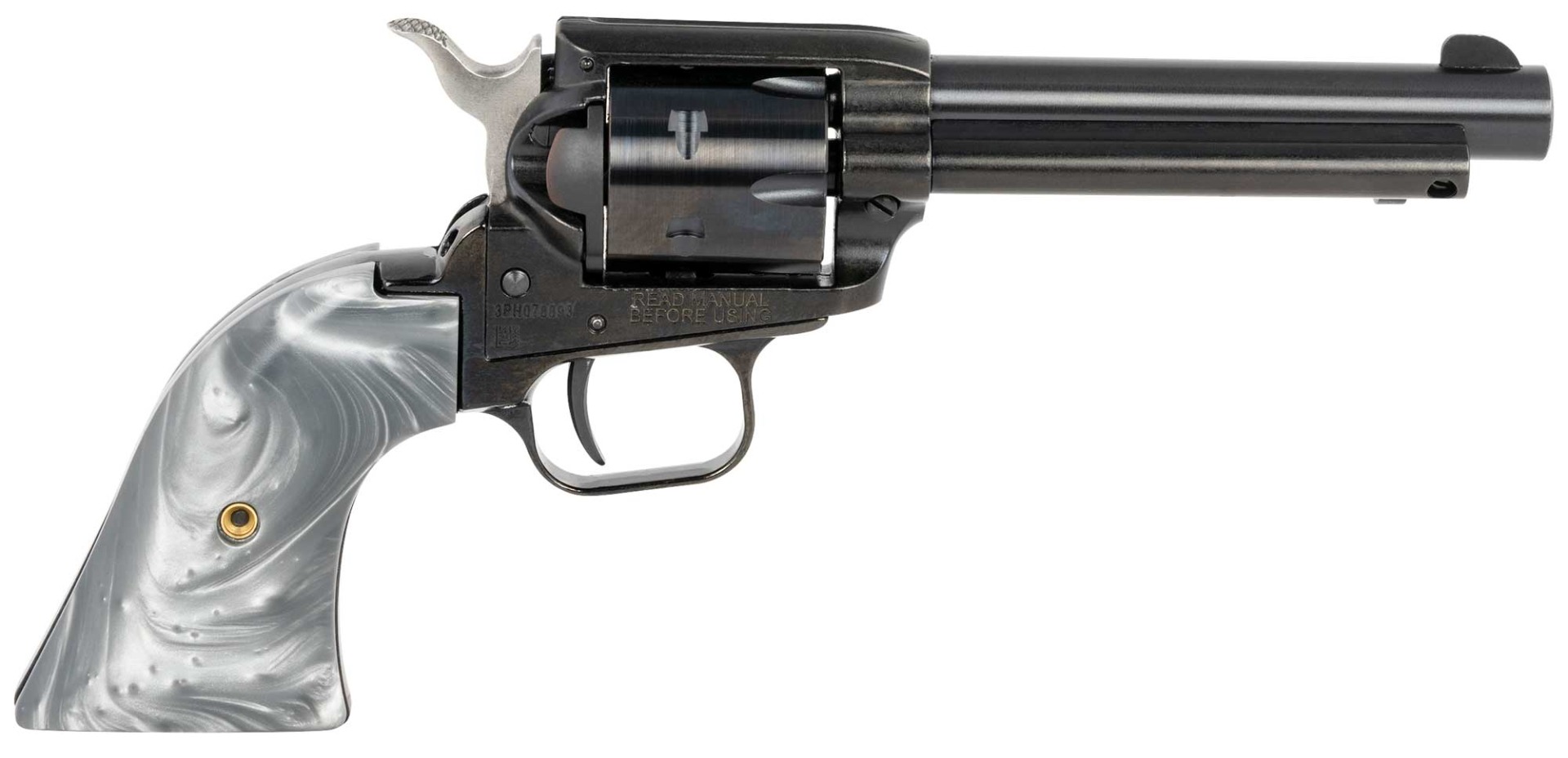 Heritage Rough Rider .22 Revolver 4.75" 6rd, Gray Pearl - RR22B4GPRL