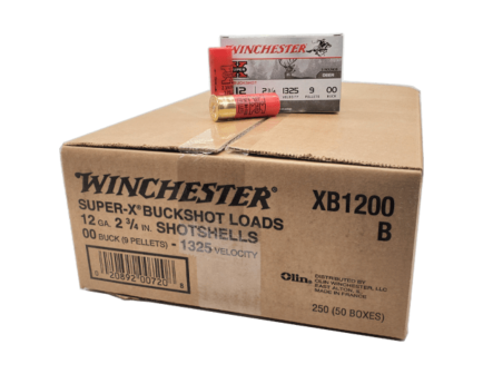 250 Rounds of Winchester 12GA 00 Buck Shotshell