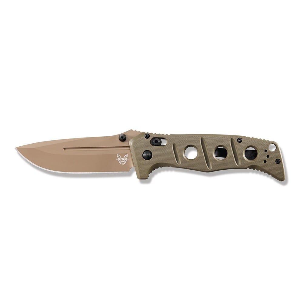 Benchmade Adamas Folding Drop Point Knife, OD Green - 275FE-2