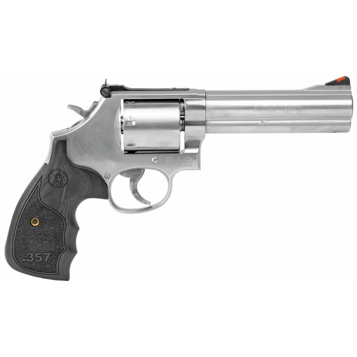 SMITH AND WESSON 357MAG SER 357M/38S 5″ SS/LAM - No Credit Card Fees - Free Shipping