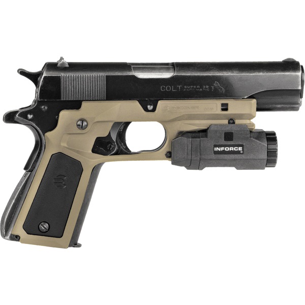 Recover Tactical CC3P Grip and Rail System for 1911 - Tan - Style Meets Functionality - CC3P0201