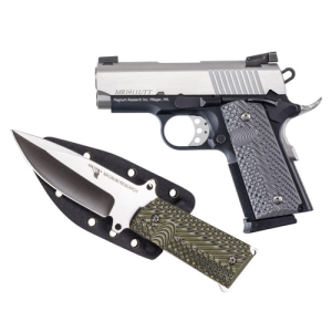 MAGNUM RESEARCH Desert Eagle 1911 Undercover 45 ACP 3" 6rd Pistol - Two-Tone w/ Knife & Sheath