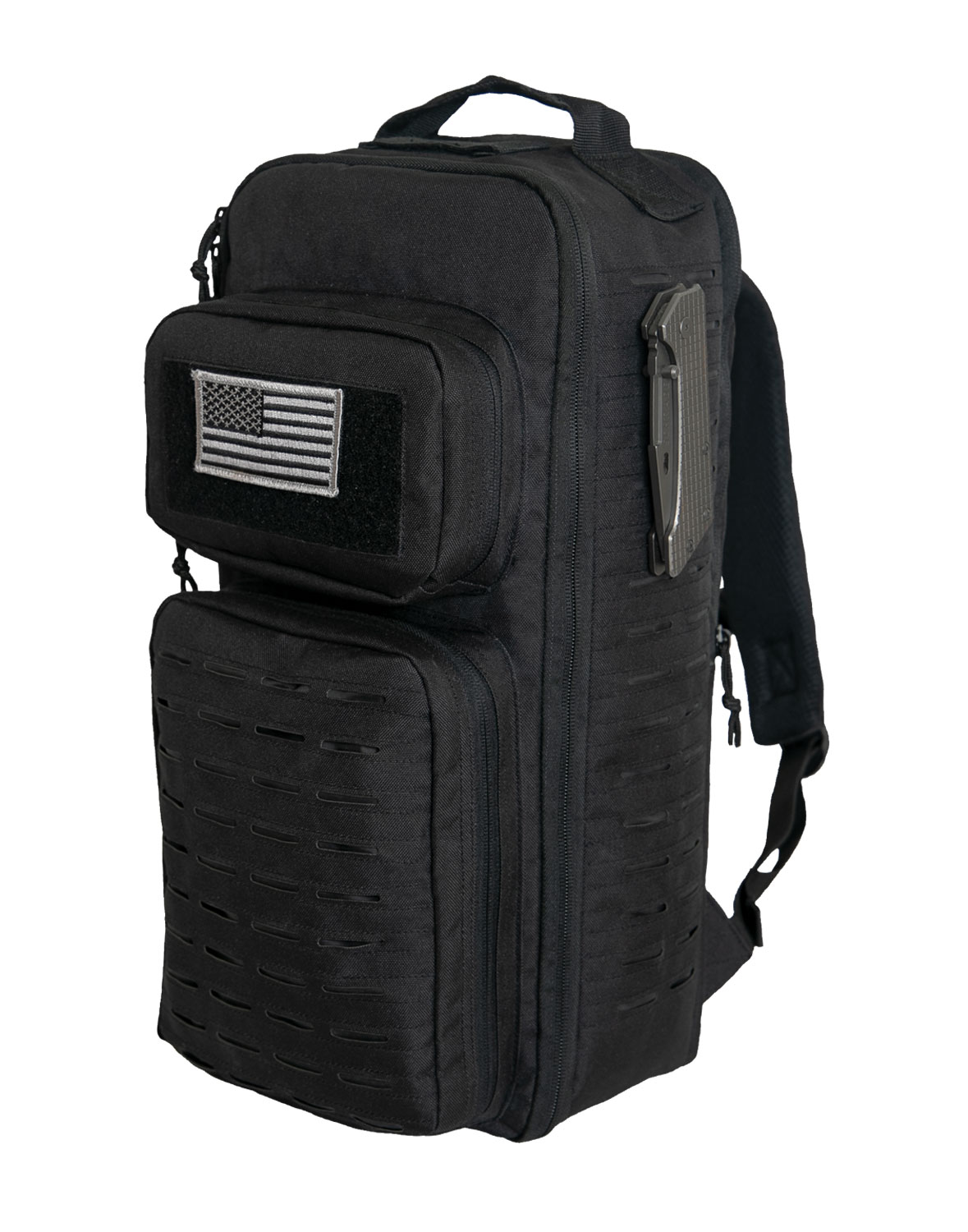 Rothco Tactical Single Sling Pack With Laser Cut Molle - Black