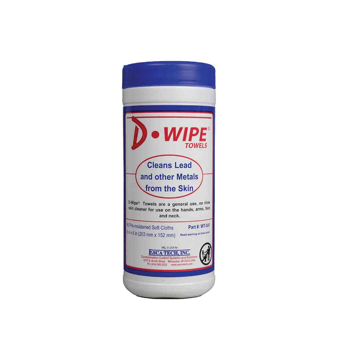 D-Wipe 6" x 8" Disposable Towel, Canister of 40