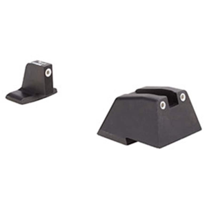 Trijicon Bright & Tough Suppressor Night Sight Set for HK 45C, P30, VP9, VP40 Steel Matte 3-Dot Tritium Green with White Outline