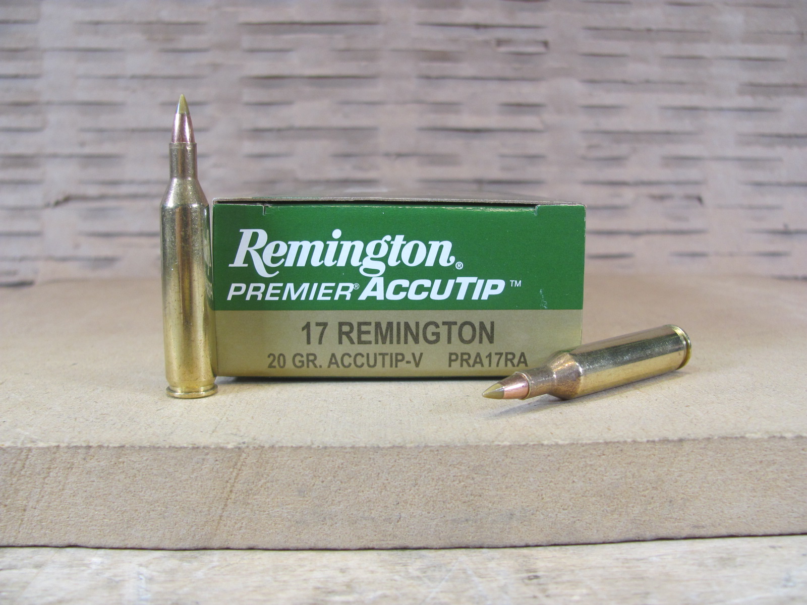 20 Round Box – 17 Remington 20 Grain AccuTip-V Remington Ammo – PRA17RA