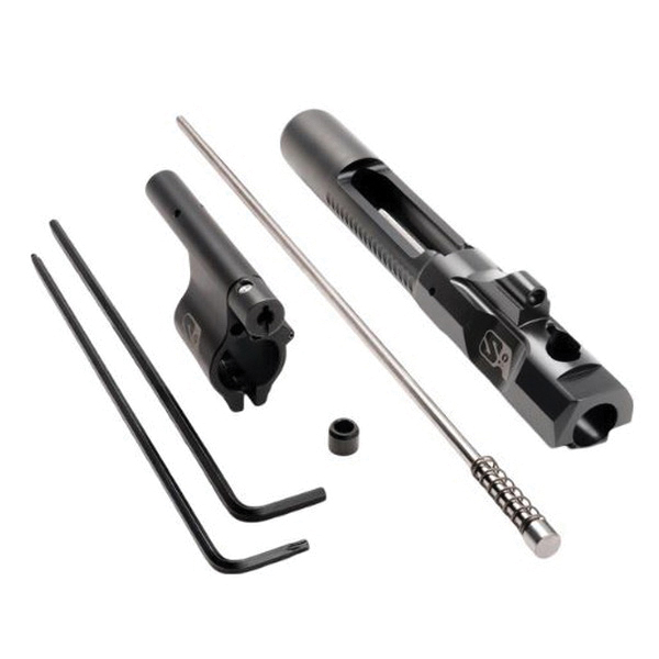 Superlative Arms Mid-Length Piston System w/Clamp-On Gas Block 0.625" x 1", Black