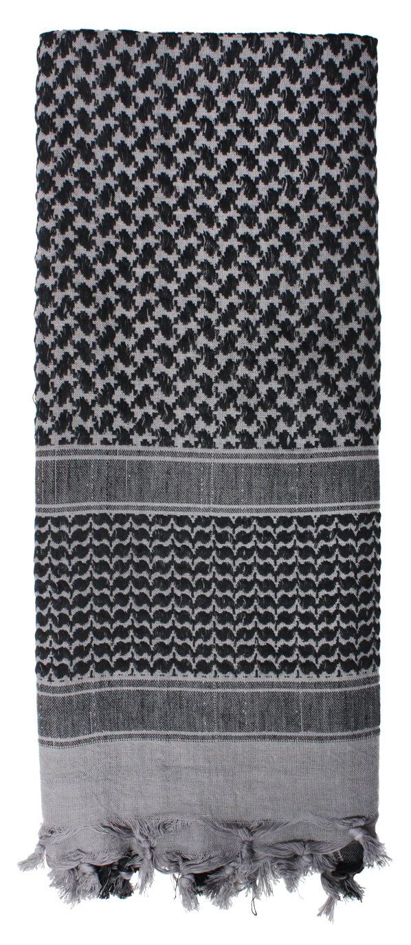 Rothco Lightweight Shemagh Tactical Desert Keffiyeh Scarf - Grey