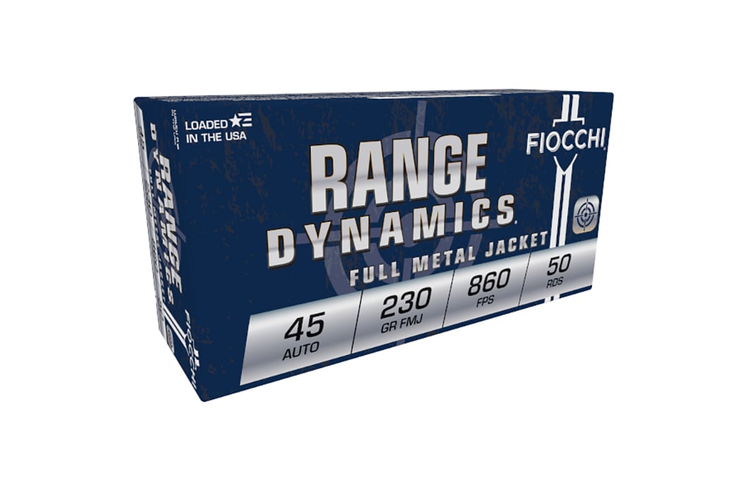 Fiocchi Range Dynamics .45 ACP 230 gr Ammo, 50rds  - 45A500