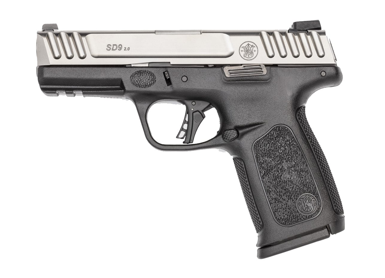 S&W SD9 2.0 Handgun 9mm Luger 16rd Magazine(1) 4″ Barrel White Dot Sights No Thumb Safety 2-Tone - No Credit Card Fees - Low, flat rate shipping