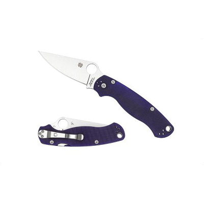 Spyderco Para Military 2 CPM S110V Folding Knife, Dark Blue - C81GPDBL2
