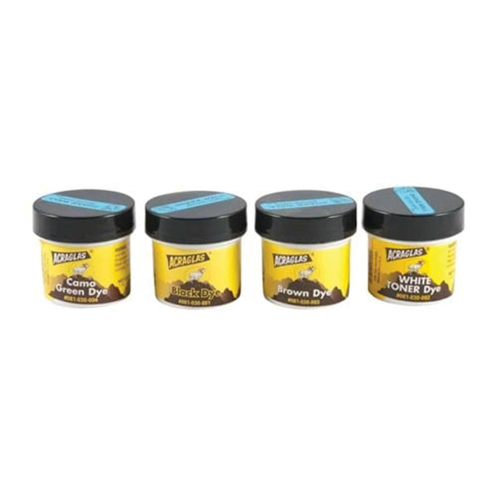 Brownells Acraglas Dye Try Pack, Screw-Cap Plastic Jar