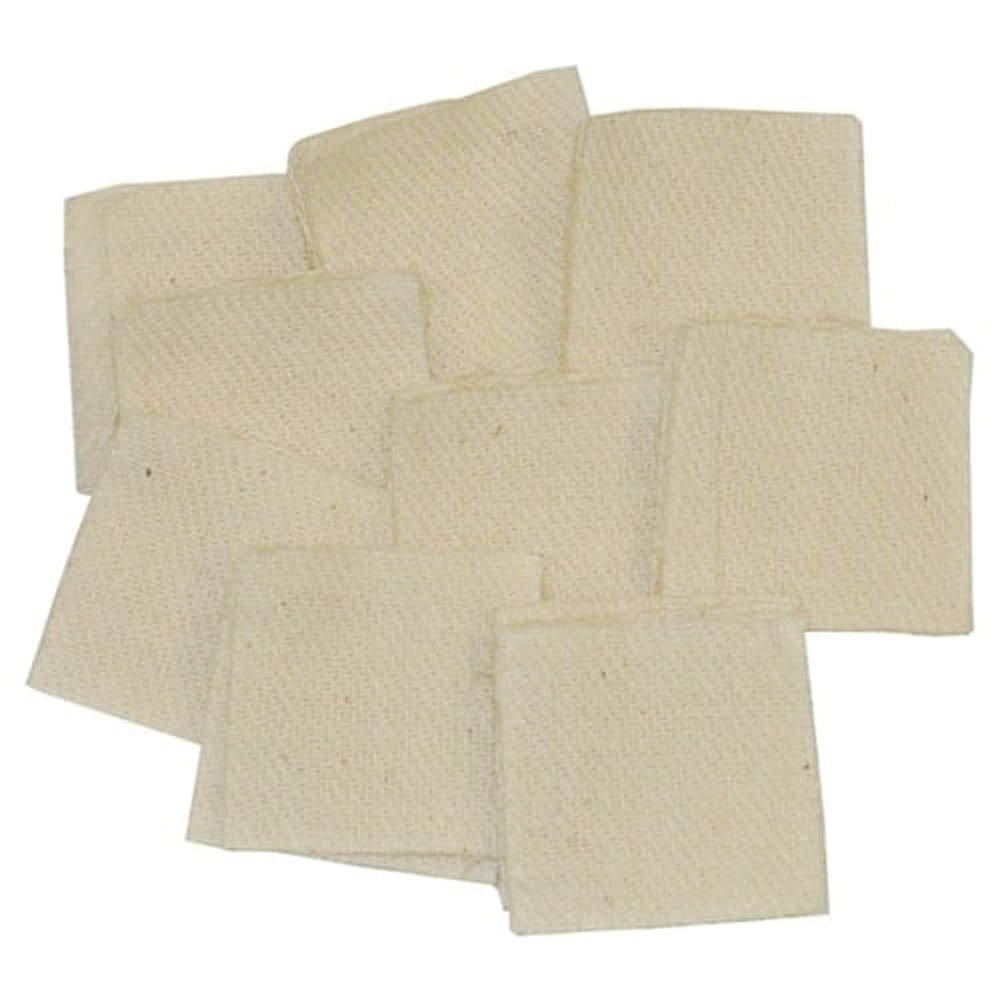 Brownells .22 Cal/.243 Caliber 1.38" x 1.38" Heavy-Duty Square Patch, Pack of 1000