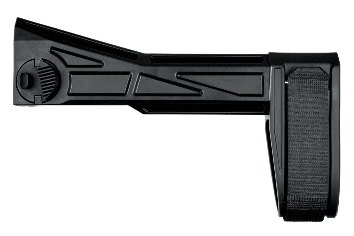 SB Tactical SBT-G2 Side Folding Stabilizing Brace, Black - SBT2-01-SB