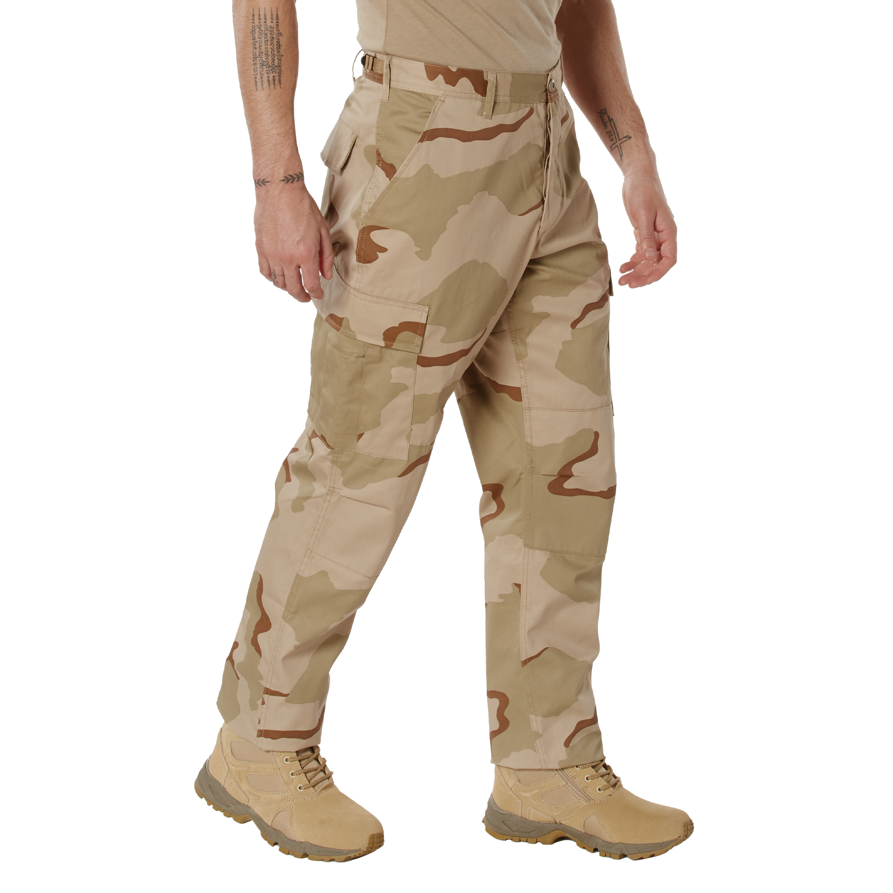 Rothco Camo Tactical Bdu Pants - Tri-Color Desert Camo, Large