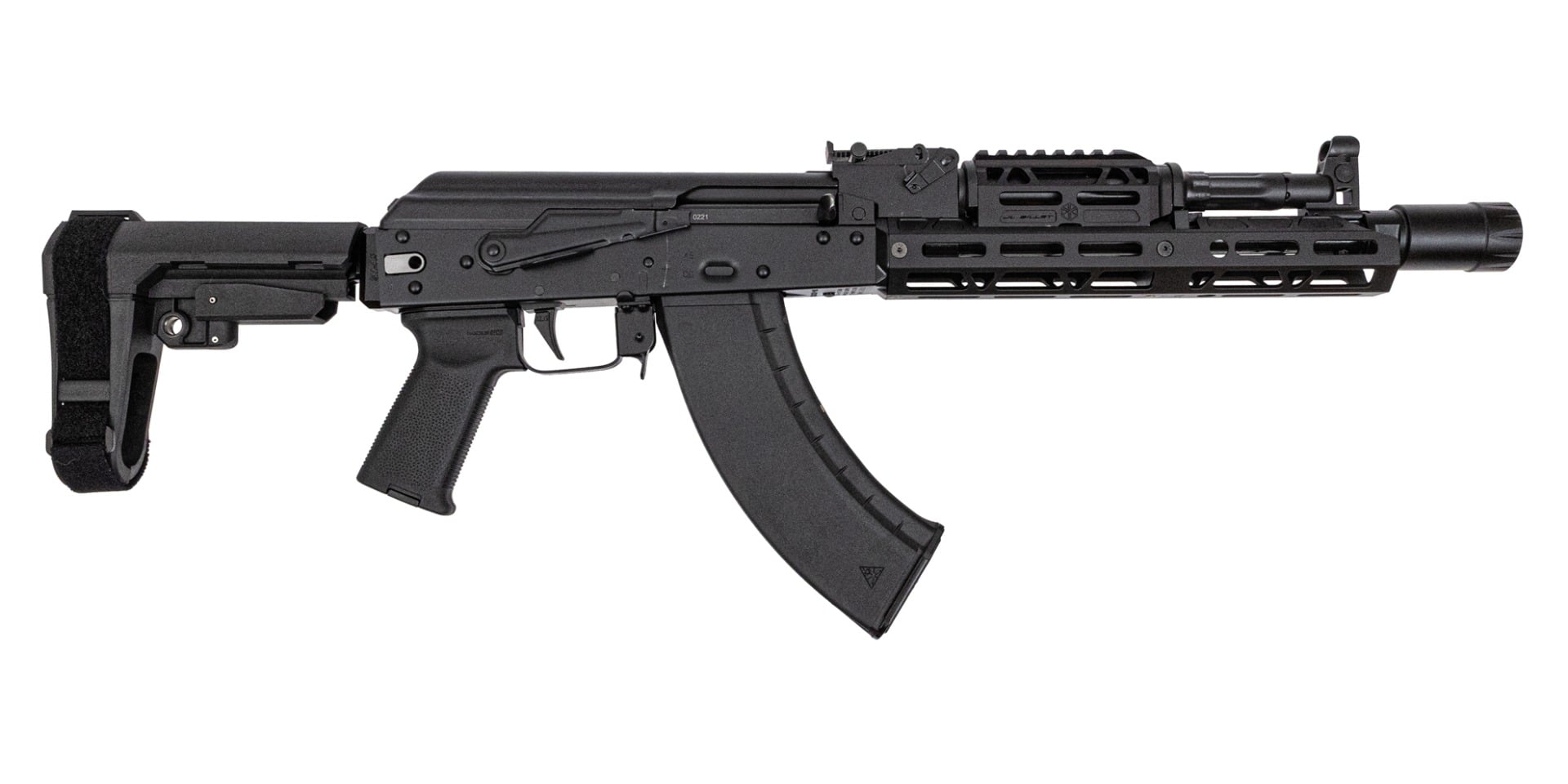 PSA AK-104 SBA3 Pistol with JL Billet Rail