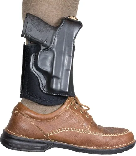 DESANTIS DIEHARD ANKLE HOLSTER - RH LEATHER S J 2-2.25 BLACK